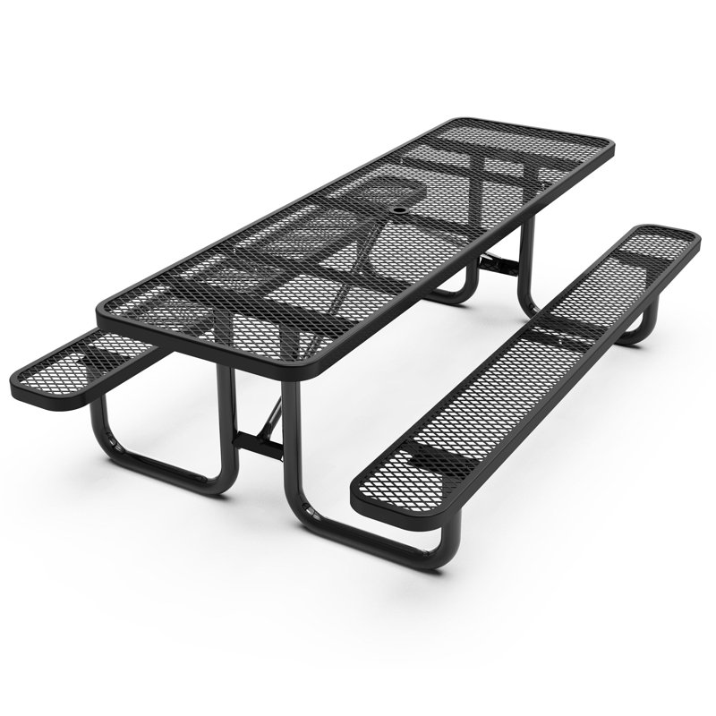 Table de pique-nique Hadleigh, Noir, H 30 po x l 95,75 po x P 57,5 po