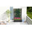 Galvanized Planter Box with Trellis, 43"x16"x70" Grey Wood Effect-765746446-759246959