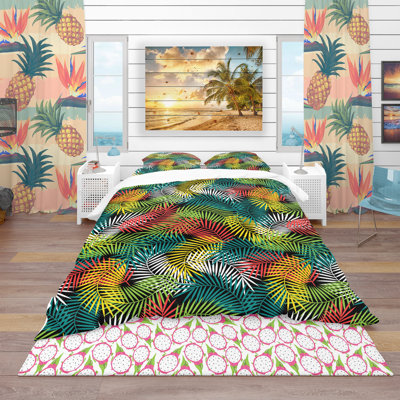 Coastal Floral Duvet Cover
