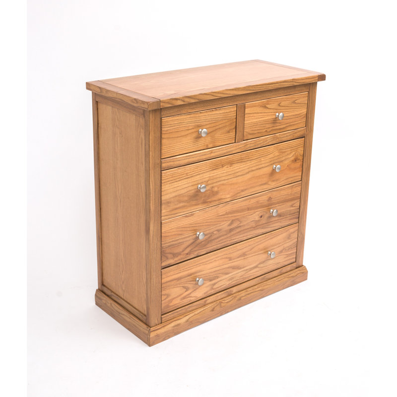 Rioux 90cm W 5 - Drawer Chest of Drawers