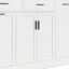 Multi-Functional Storage Sideboard Sliding Door Cabinet with 3-Tier Spice Rack-1415227352