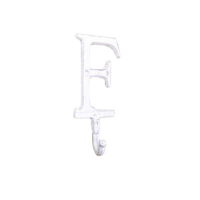 Crochet mural alphabet en fonte lettre f