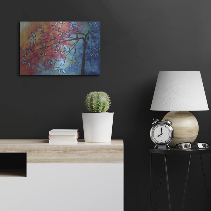 «Birds & Blossoms» par Megan Duncanson, H 16 po x l 24 po