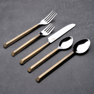 Ensemble de couverts 5 pièces Plateau, service pour 1 personne