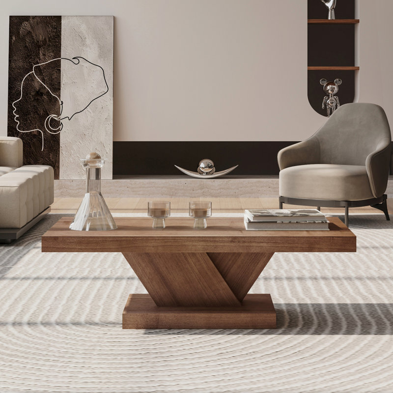 Table basse 47 "Modern, Noyer