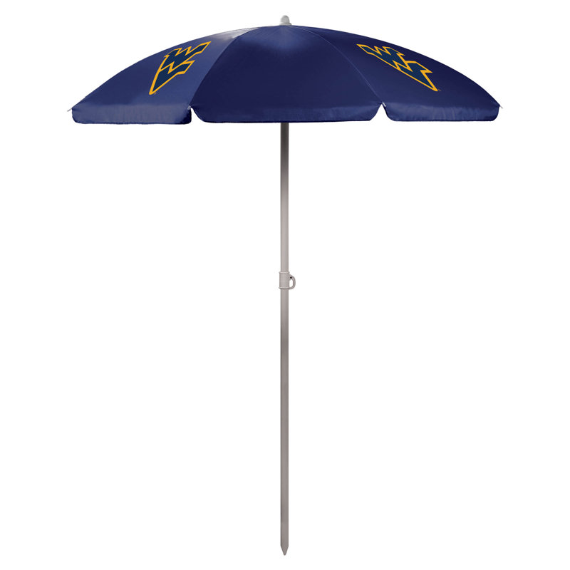Parasol de plage 5,5 pi Ncaa, Bleu marine, Virginie occidentale