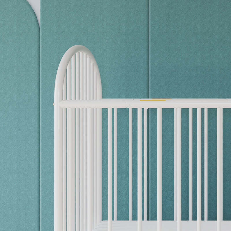 Pinnacle Folding Metal Crib with Mattress