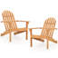 4 chaises Adirondack de patio avec siège incliné et dossier haut pour porche-1586713093