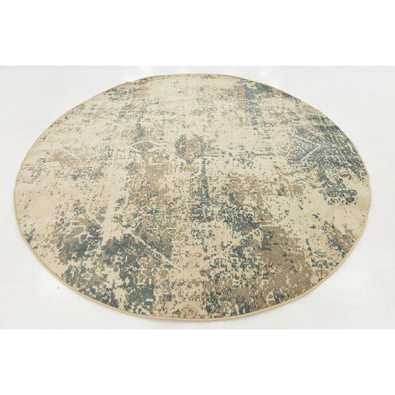 Wilhoit Abstract Indoor Rug, Round 8'