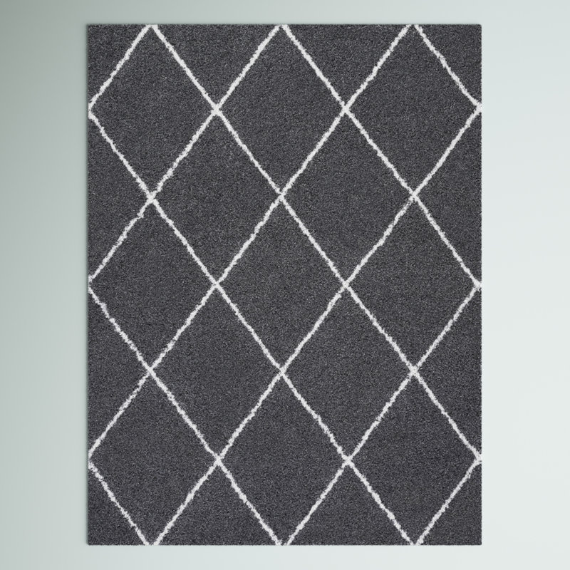Tapis gris / blanc Babich, Rectangle 4 pi x 6 pi