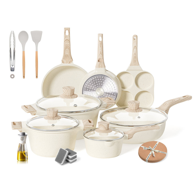 17 - Piece Non-Stick Aluminum Cookware Set