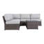 4-Person Wicker Outdoor Seating Set With Cushions, Fully Assembled