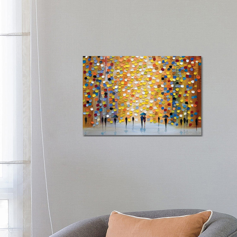 Lovely Rain by Ekaterina Ermilkina - Wrapped Canvas Gallery-Wrapped Canvas Giclée, 45.72 cm H x 66.04 cm W