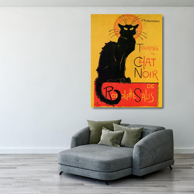 Chat Noir, 37" H x 28" W