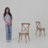Arquit Series Stackable Wood Cross Back Bistro Dining Chair with Cushion-1004673627