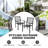 Patio Metal Dining Set With 6 Stackable Chairs And Umbrella Hole-625729961