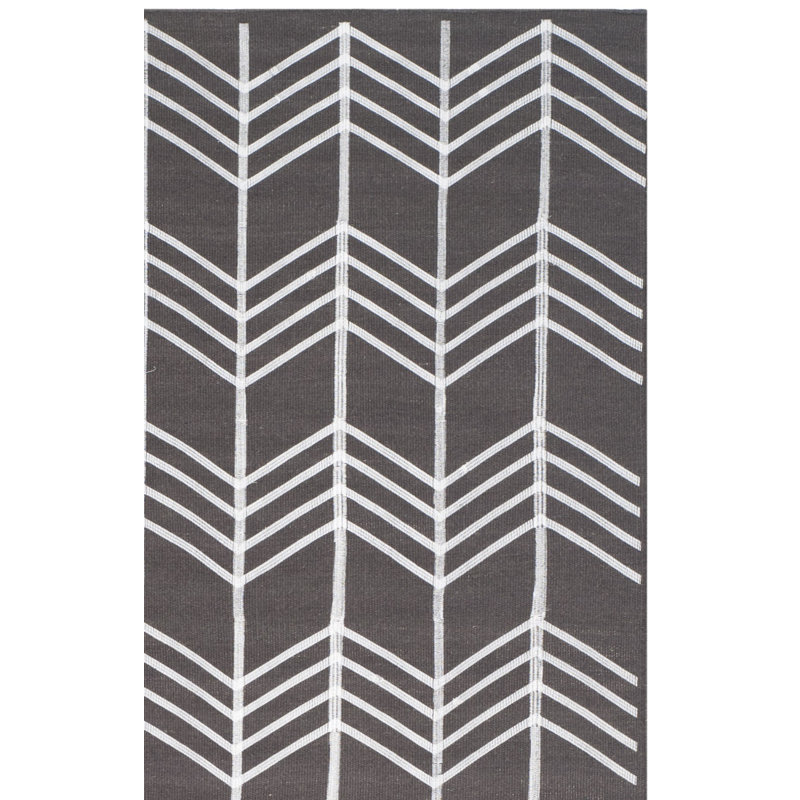 Tapis gris anthracite Thelonius, Rectangle 5 pi x 8 pi