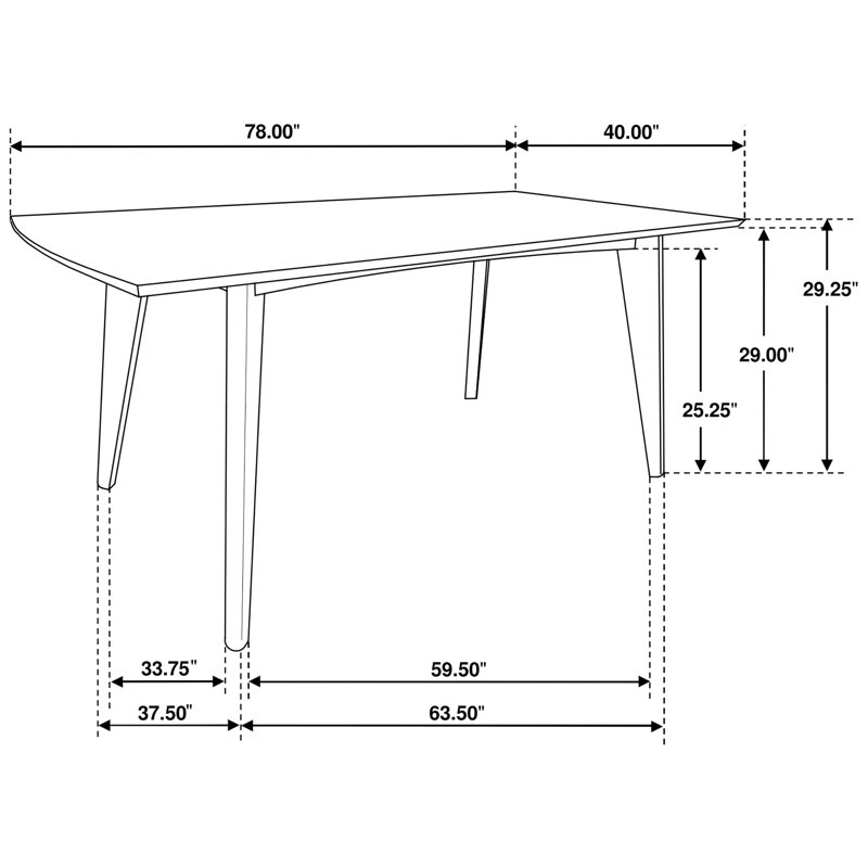 Table de salle à manger Mid-Century