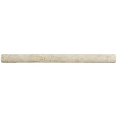 Carreau rond en travertin 0,75 po x 12 po