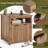 Fluted Nightstand With Charging Station,bedside Table With Open Shelf And Cabient Storage-124140760
