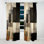Rideau noir Mid Century Fusion II - Mid-Century - Rideau occultant abstrait - 1 panneau