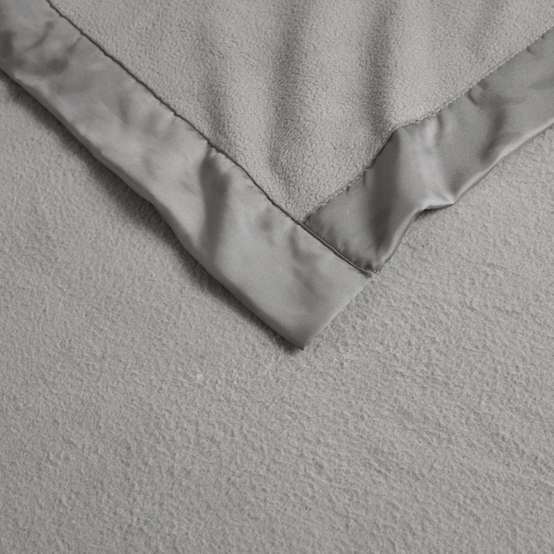 Couverture en micropolaire, Très grand lit, Gris