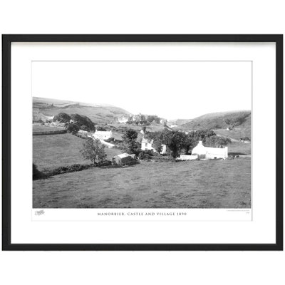 Manorbier, Castle And Village 1890 by Francis Frith - Single Picture Frame Print