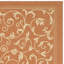 Tapis intérieur / extérieur à motif floral terre cuite / naturel Arneshia-1419835384