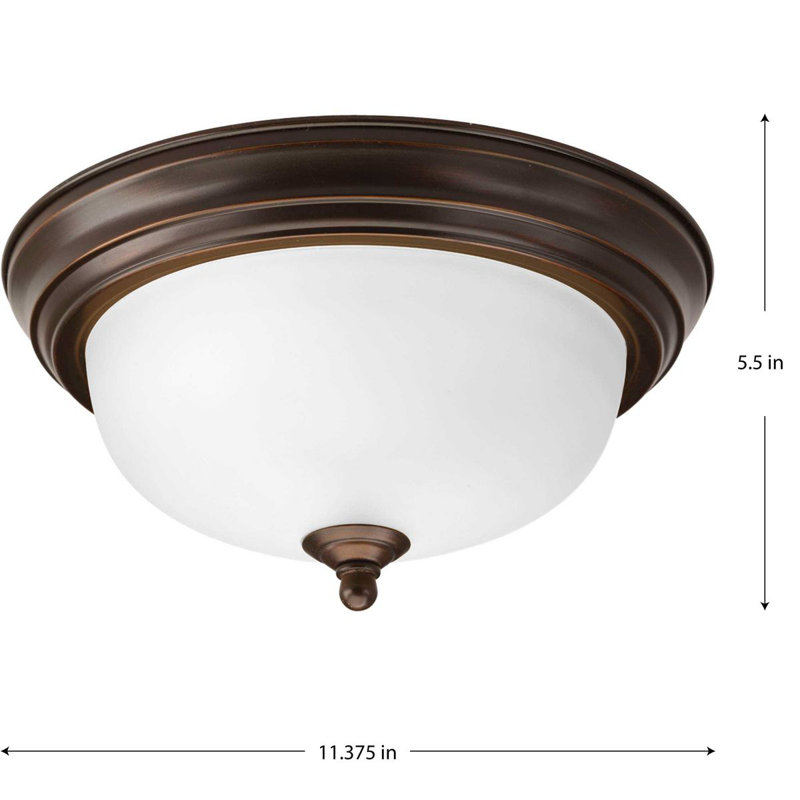 Boonville Glass Flush Mount, Etched