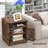 Brown Double-Door Nightstand