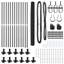 Vidaxl Fence With Posts PVC-Coated Steel-116798087-116798094
