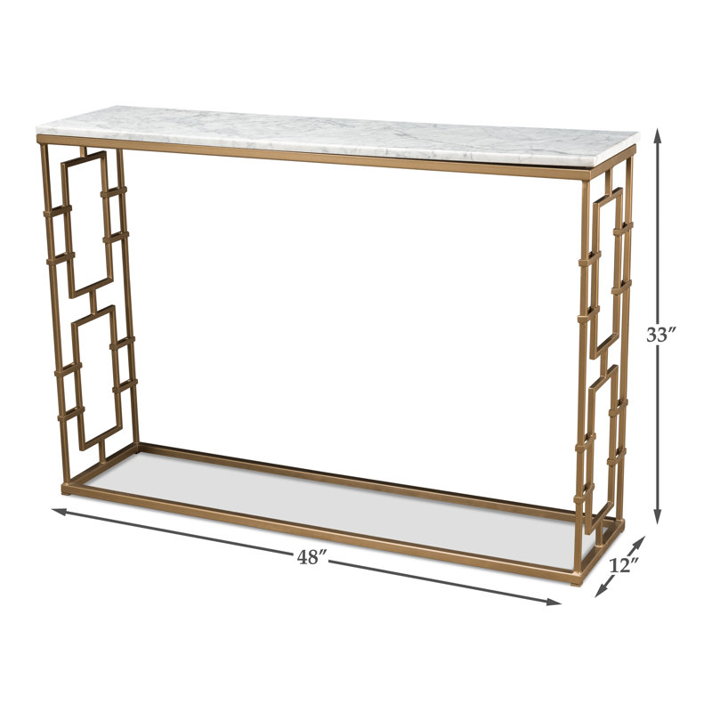 48'' W Marble Console Table
