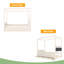 Lit plateforme avec tête de lit tapissier, lit gigogne simple et 3 tiroirs, cadre de lit à baldaquin princesse pour enfants, rangement et assemblage facile-862900542-862900540