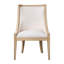 Chaise rembourrée avec garniture cloutée