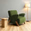 Chaises d'appoint peu encombrantes, sièges de maison modernes en velours et bois de bouleau