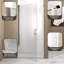 Porte de douche pivotante 6Mm