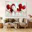 90*60,Large Brushstroke Abstract Painting - Modern Retro Love Theme Suitable for: Wood Frame Canvas, Wall-Mountable.