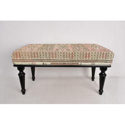 Doux tons banc, banc Mudroom, banc repose-pieds, banc rembourré, banc tapis turc, banc Kilim, banc de décoration intérieure, banc fait à la main