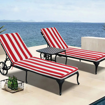 2 pièces, remplacement de coussin de mobilier de patio, chaise longue d'extérieur, coussin de chaise enveloppant en tissu respirant et non tissé, remplacement, tissu, conception pratique attrayante