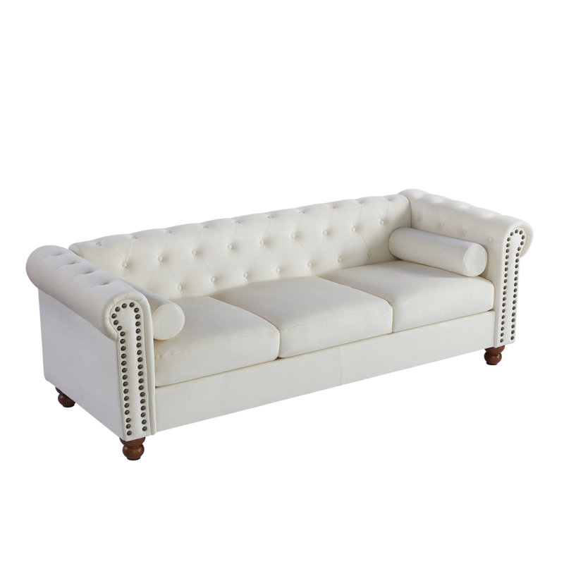 Canapé moderne avec revêtement en tissu de velours / canapé Chesterfield