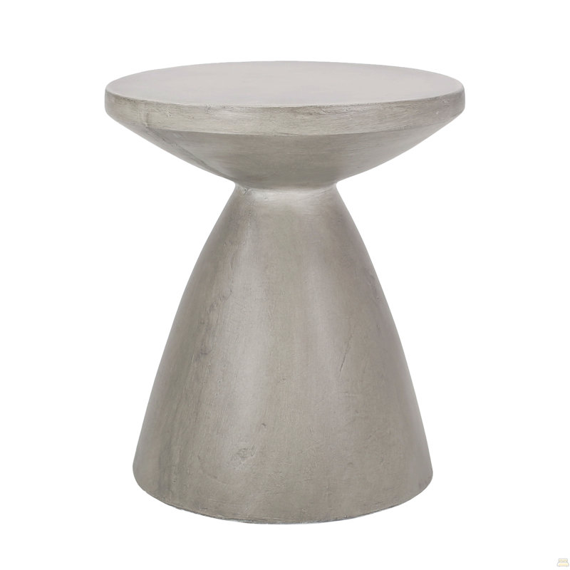 Table d'appoint d'extérieur en béton léger