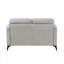 Causeuse moderne pour salon en microfibre avec coussins et pieds en métal noir-748355157