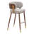 Brew Barstool Beige & Walnut