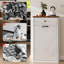 Poubelle inclinable 13 gallons avec bacs à déchets de cuisine et poubelle autoportante à recyclage moderne avec tiroirs-116989896