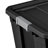Sterilite Rugged Industrial Stackable Storage Tote w/ Lid, Black