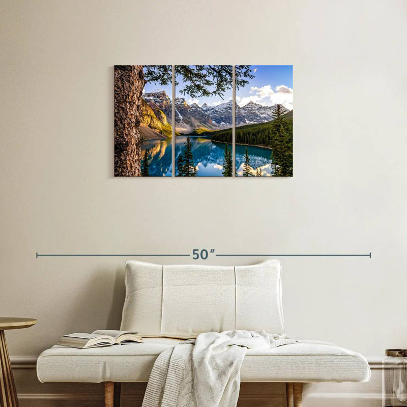 Paysage du lac Alvord Morain, H 20 po x l 33 po