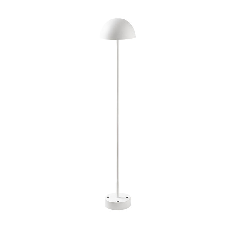 Modern Floor Lamp, White Metal Body, 7.9 in Diameter x 45.3 in Height | 80 CRI LED 5W Light, 8 Hours Duration, On/Off Switch, Elegant Design for Living Room & Bedroom | Stylish & Functional Lighting Solution