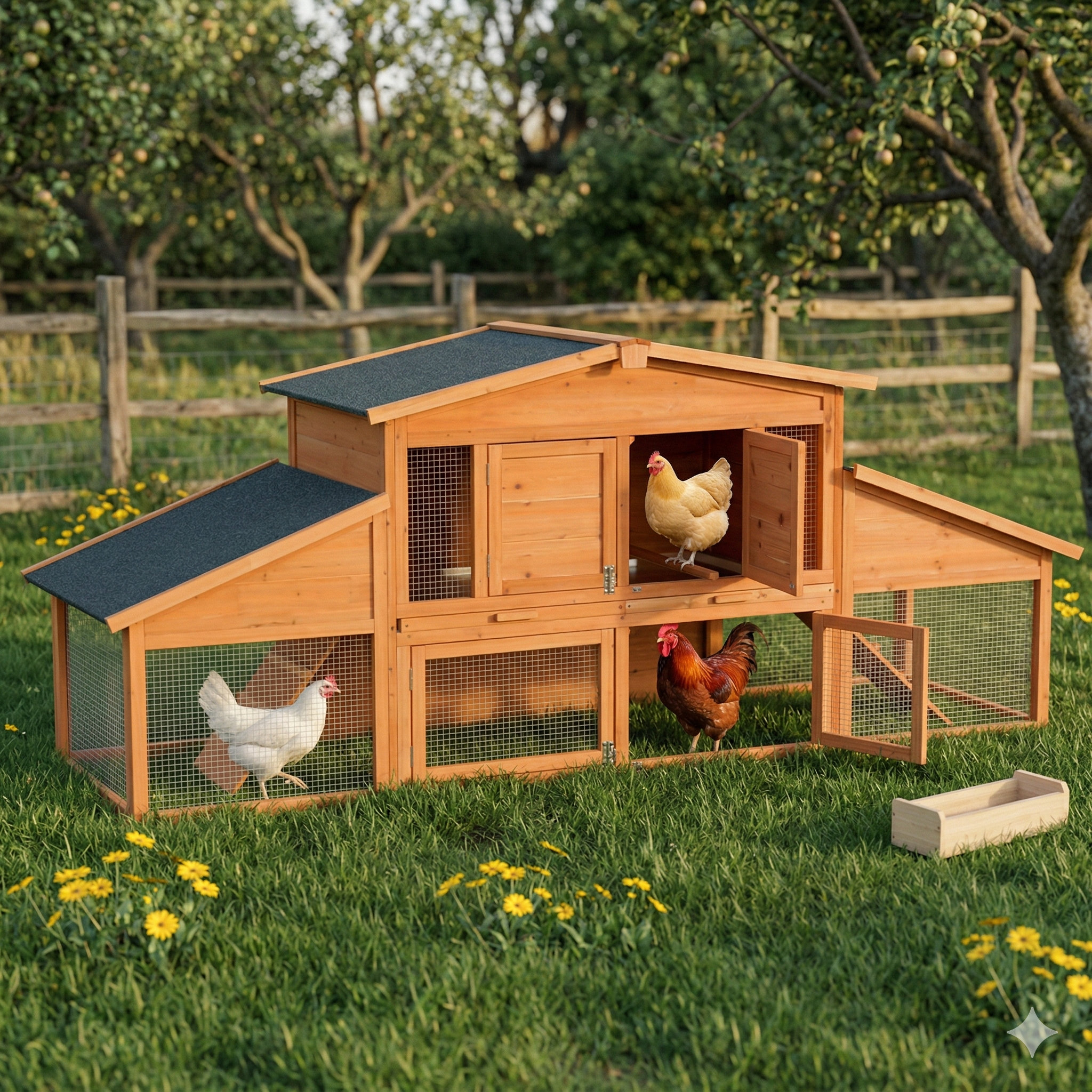 Tucker Murphy Pet™ Extra-Large Timber Rabbit Hutch and Chicken Coop ...