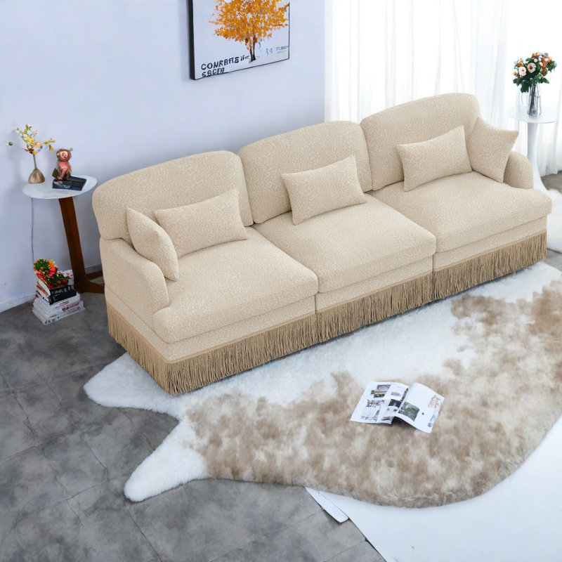 Canapé modulaire en chenille 3 places Comfy