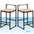 Damie Counter Stool with Steel Frame